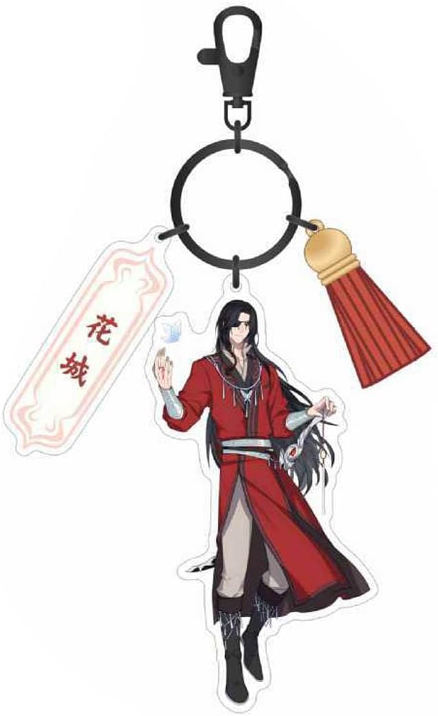 DAOWINHeaven Official's Blessing Keychain Characters Model Acrylic Keyring Hua Cheng Xie Lian Cosplay Accessories Fashion Bag Pendant