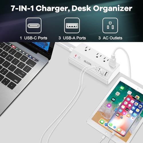 Regleta de escritorio con 4 tomas y 4 puertos USB miniatura 2