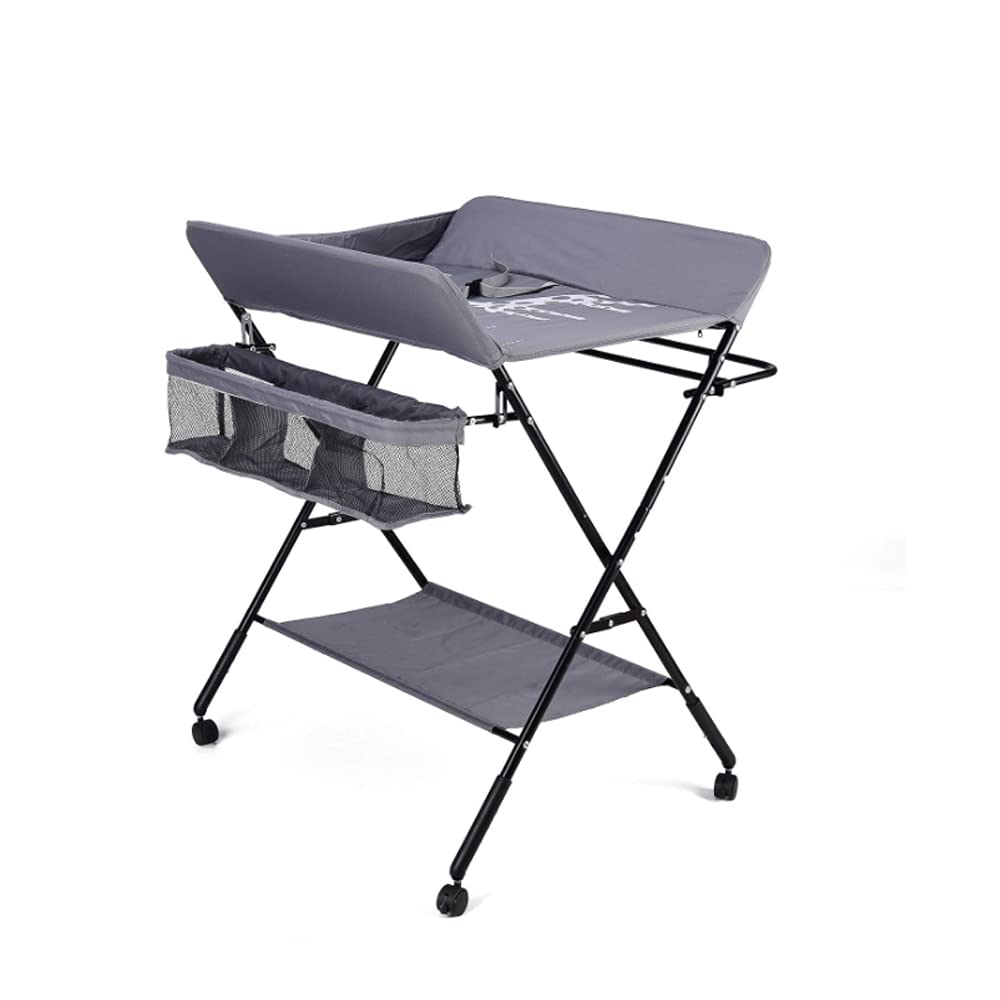 Buy Folding Changing Table, Portable Changing Table, with Wheels Adjustable Height, Used for