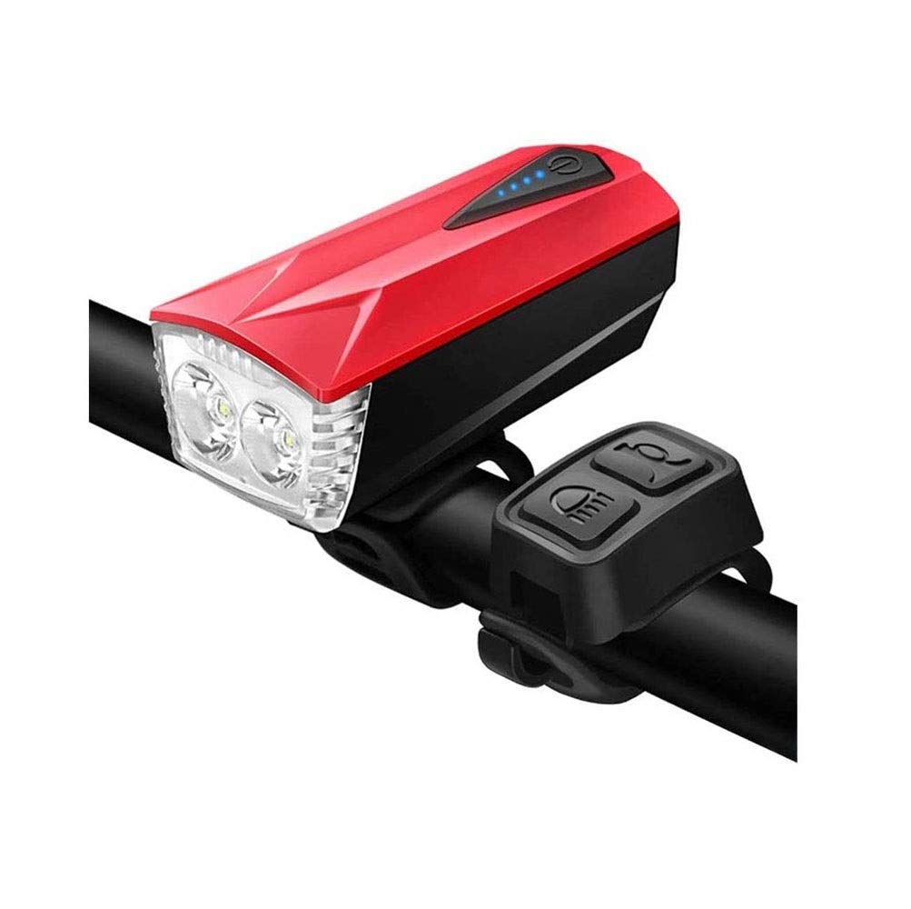 Luces de Bicicletas Recargables USB Frente y Espalda, Luces de Bicicleta de 1200mAh Conjunto de Luces de Gran Angular, fácil de Instalar Luces de Bicicleta, Carretera y montaña Ciclismo Faro de