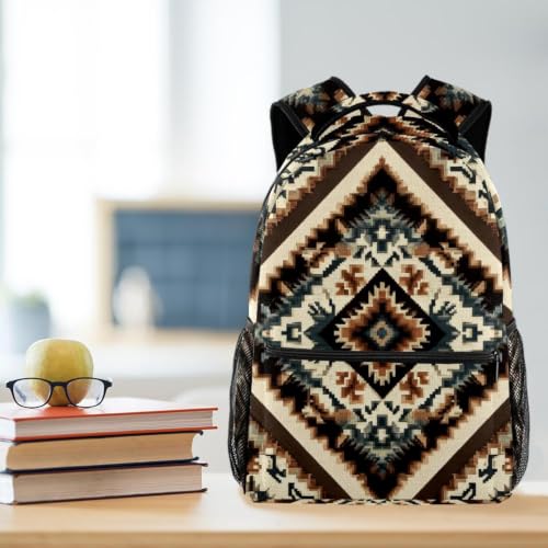 Bolsa para libros a cuadros y mochila escolar impermeable multicolor 4 5
