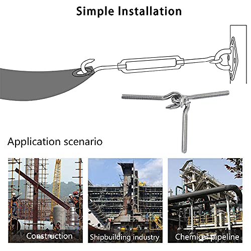 ZHIQIN M6 Ganci a Vite 10 Pezzi Ganci per Soffitto...