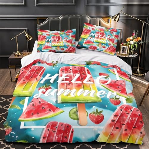 Housse de couette microfibre hypoallergique ultra douce lit simple - 2