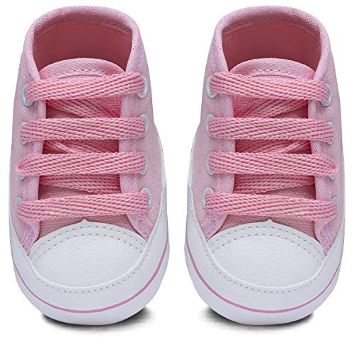 Sapatinho Bebe Tenis Star Menina 01.03 (Rosa, M)