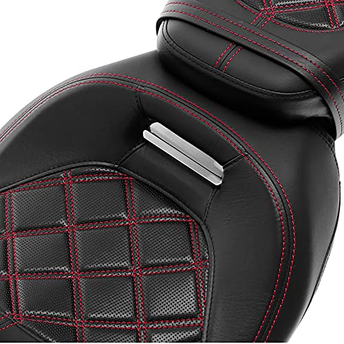 image for XFMT Motorcycle Low Profile Two-Piece 2-Up Driver Passenger Seat For H