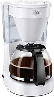 Melitta Cafetière Filtre avec Verseuse en Verre, Easy II, 1023-01, Blanc