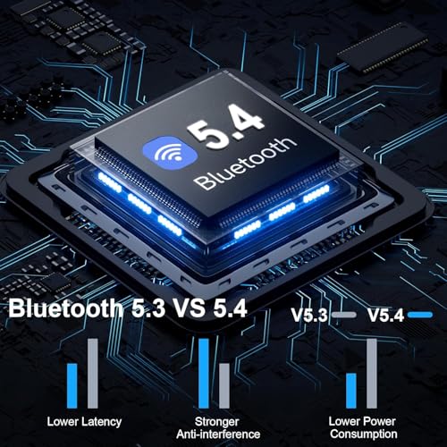 Image of Wireless Earbuds, Bluetooth 5.4 Headphones 50H Playtime Ear Buds Earphones | IP7 Waterproof with 4 ENC Mics, HiFi Deep Bass, LED Display Fast Charging, 2026 in-Ear Headphones for Sports & Outdoor