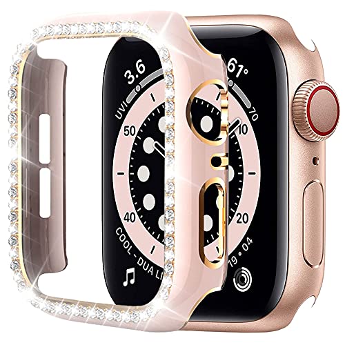 Accessoires pour femmes Apple Watch diamant or rose chic