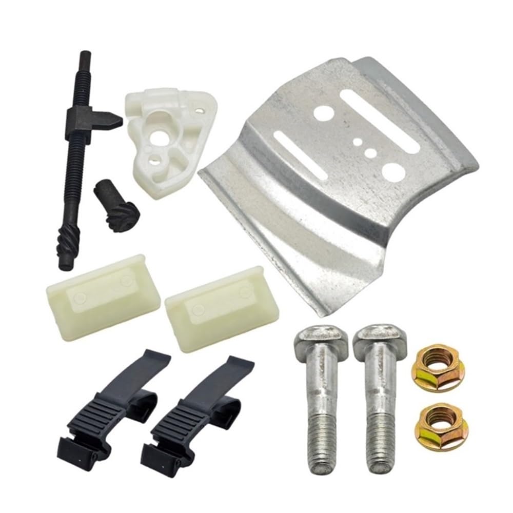 Kit de Tornillos tensores de Tuercas tensoras de Placa de Barra de Cadena Aptos for Piezas de Motosierra 362 365 372 372XP 371XP 385XP 390 390XP