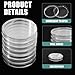 LifCratms 60 Pcs Silver Dollar Coin Holder, 40.6mm Round Coin Capsule for Collectors, Fit American Silver Eagle Dollar