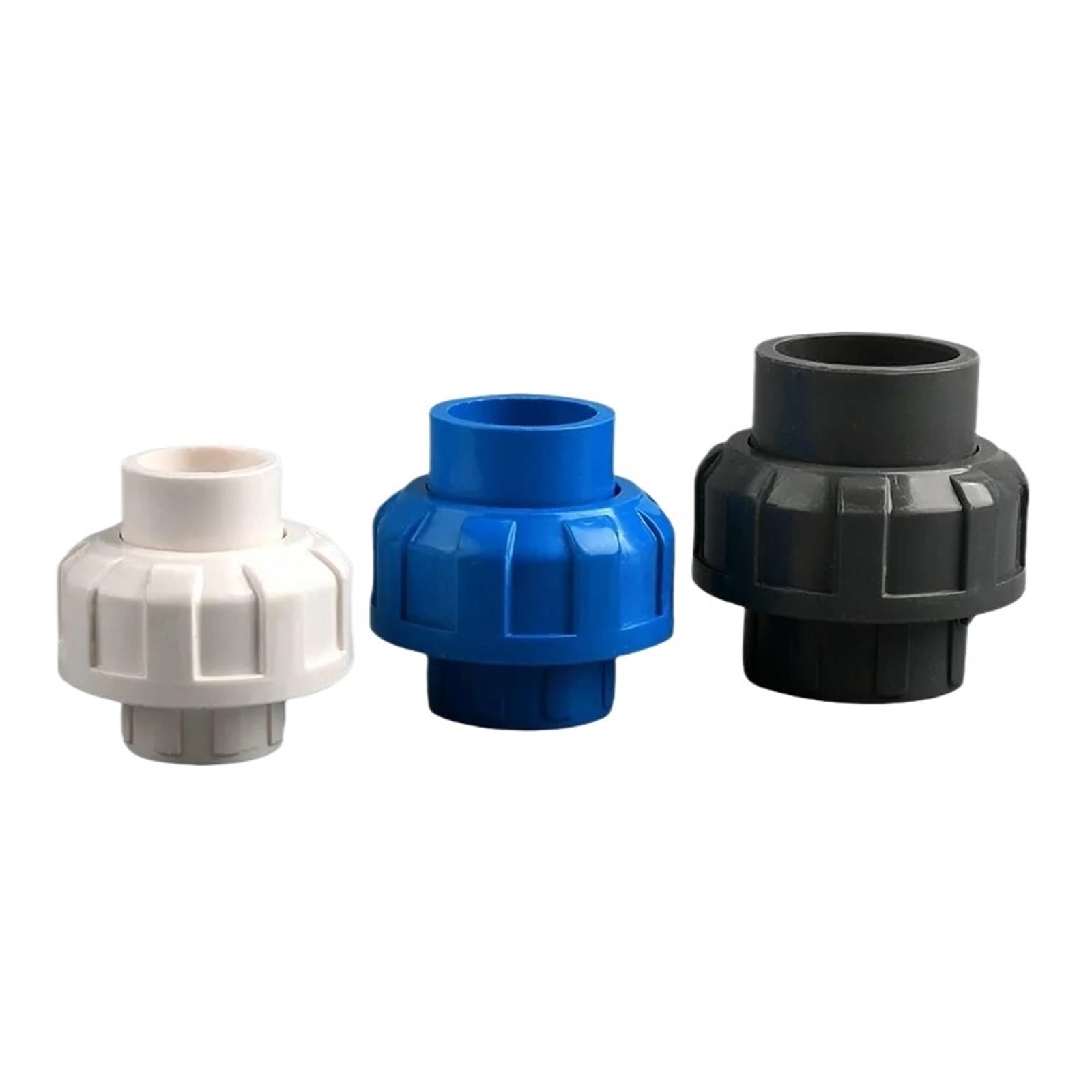 1 szt. ID 20~50 mm Wysokiej jakości pogrubione złącze PVC do nawadniania ogrodu, proste rur wodnych w akwarium, jednakowe, 32(Blue (1 Piece),50mm)