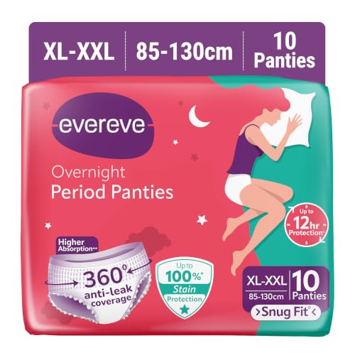 EverEve Ultra Absorbent Disposable Period Panties XL-XXL 10 Pack 0% Leaks Hygiene Protection for Women and Girls Maternity 360 Protection Postpartum and Overnight Strong