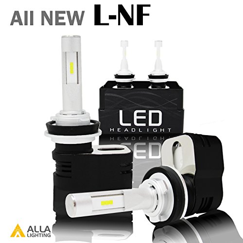 Alla Lighting LED H11 Bulb L-NF Vision 8400lm Xtreme Bright H8 H9 H11 LED Bulb Xenon H11 6000K~6500K White All In One LED Bulbs H11 (Set of 2)