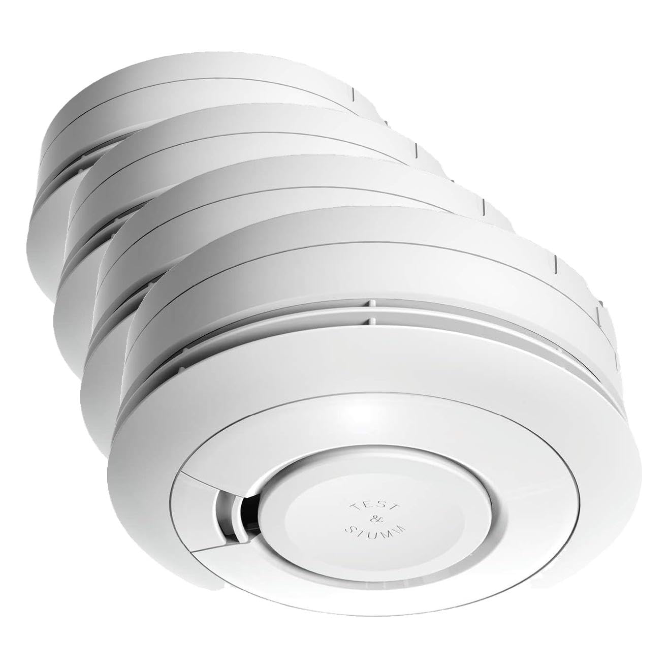 Ei Electronics Ei650RF Funkrauchmelder, Set aus funkvernetzbarem Rauchwarnmelder und Funkmodul, Testsieger Stiftung Warentest mit Batterie für 10 Jahre, weiß (Packung mit 4)