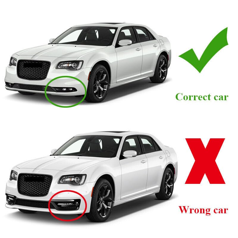 Front Bumper Lip Splitter Spoiler Fit for Chrysler 300 C/S/Limited/Touring 2015-2023 Gloss Black 3pcs Accessories Air Chin Body Kit - Image 4