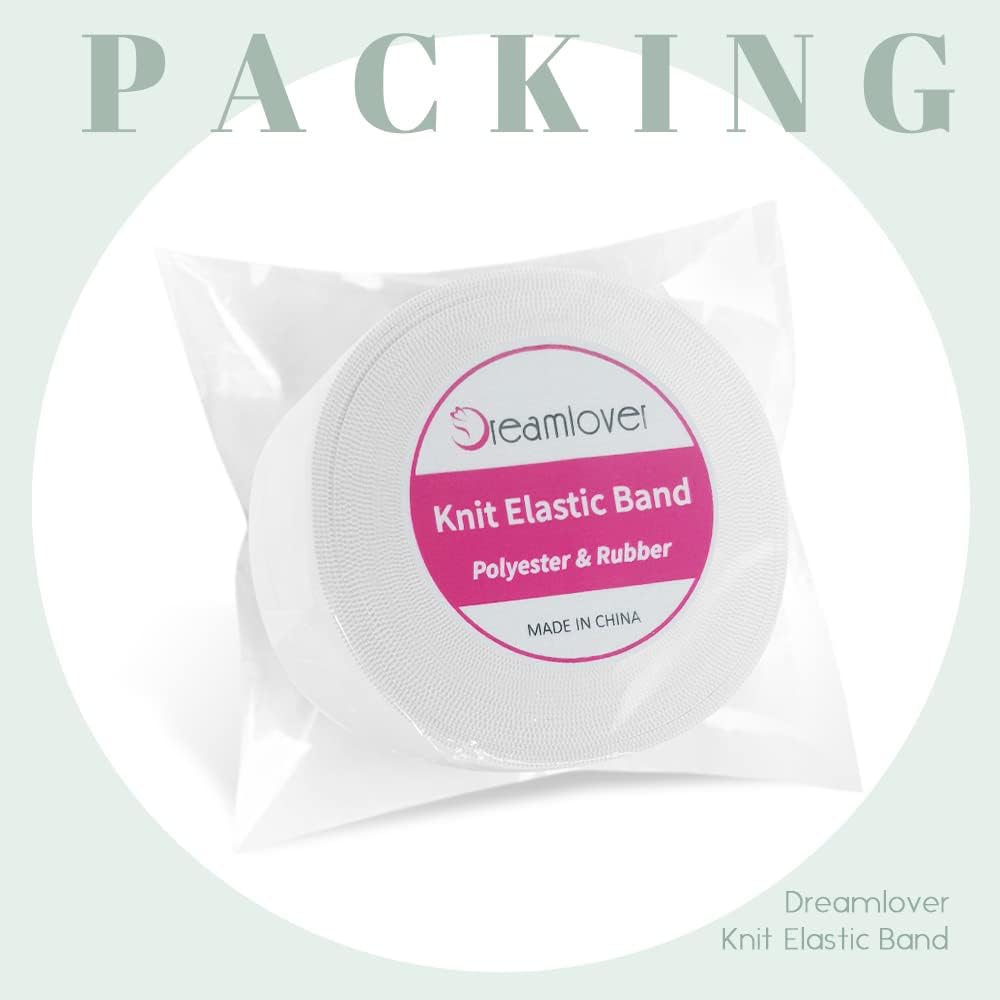 Dreamlover White Elastic Spool, 2 Inches x 6 Yards