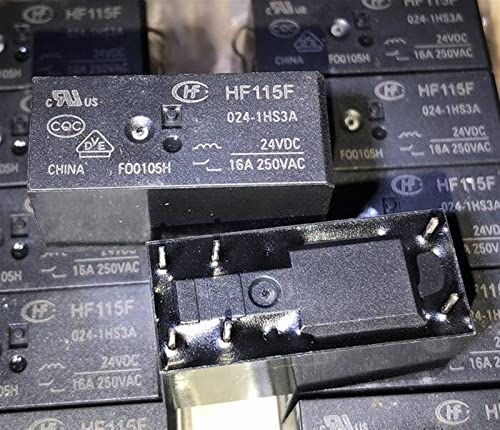 Relais HF115F 024-1HS3A commande 6 broches composant électronique industriel 12V 24V 48V 110V