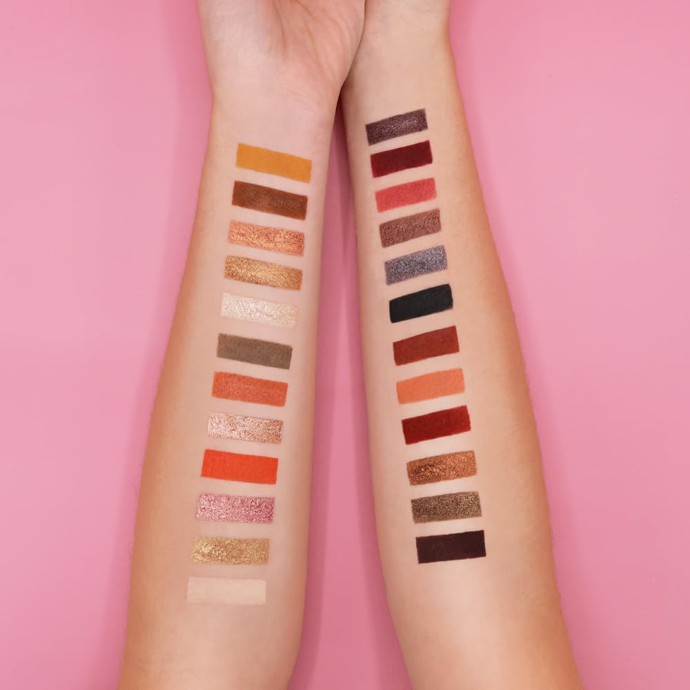 KU2 Cosmetics Lidschatten Palette Summernights mit 24 Farben | 13 Matte Farben, 11 Schimmernde Farben, Integrierter Spiegel, Make Up für jeden Hauttyp