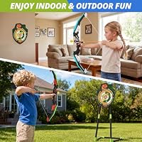 HYES 2 Pack Kids Bow and Arrow, LED Archery Set with Dinosaur Target — image 6