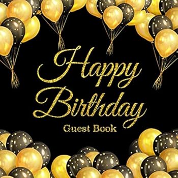 Paperback Happy Birthday Guest Book. Book