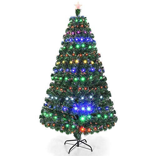 Christmas Tree 7FT Pre-Lit Optical Fiber Tree