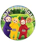 7.5 Inch Edible Cake Toppers – Teletubbies Themed Birthday Party Collection of Edible Cake...