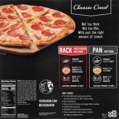 Red Baron Classic Pepperoni Pizza 20 60 oz Frozen — view 4