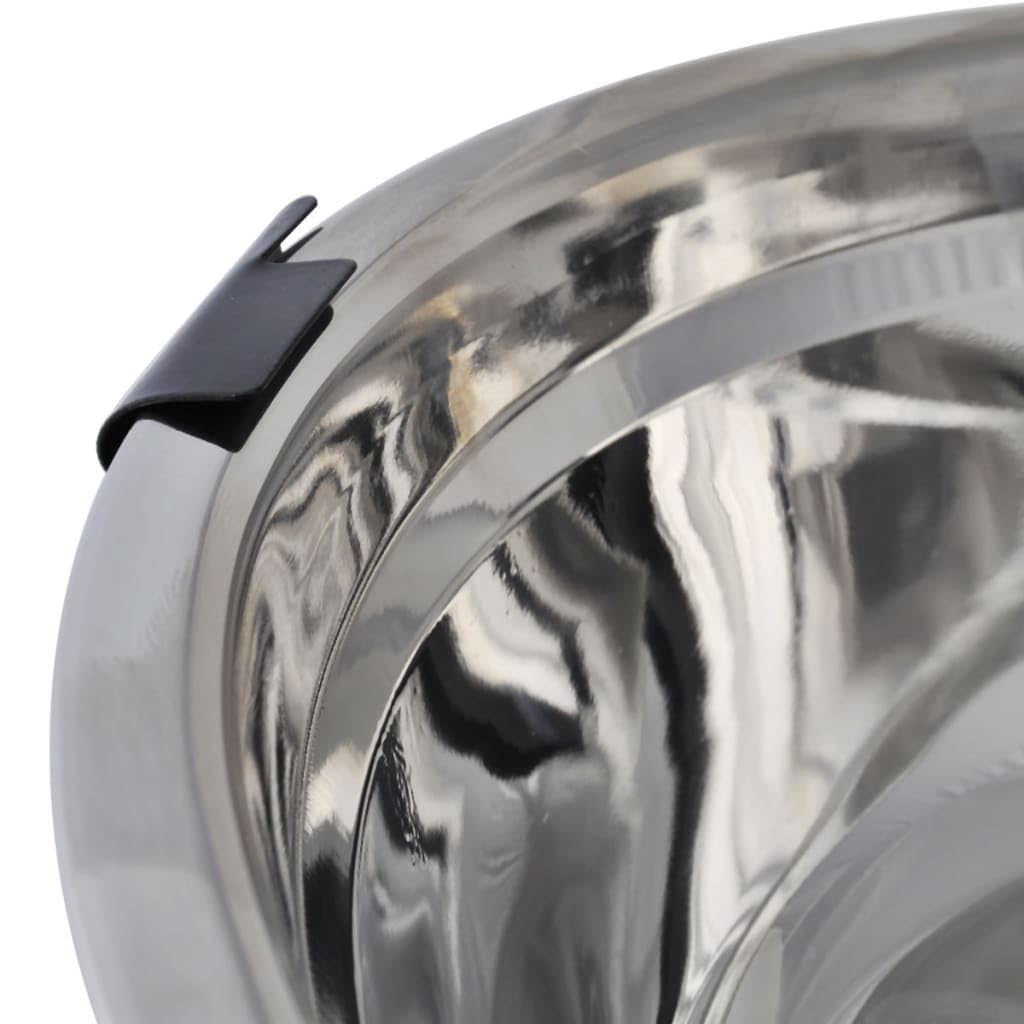 Comedero regulable en altura con 2 cuencos de acero inoxidable de 4,1 L, soporte en H estable de tubo de acero para comedero y dispensador de agua, ideal para vivienda, cocina, viajes y
