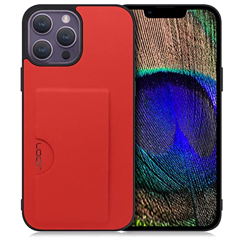 LOOF SKIN SLIM-SLOT U[ J[h[ X}zP[X for iPhone 14 Pro Max p P[X Jo[ w Xgbvz[ J[h|Pbg Vv ϏՌ ^ y leather [bh]