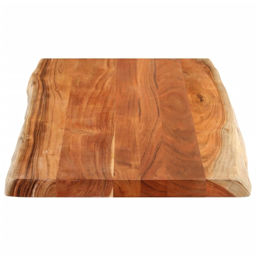vidaXL Tablero de Mesa Rectangular Borde Natural Acacia 110x60x2,5 cm, Tablero, Tablero de Mesa Rectangular, Tablero de Mesa de Comedor