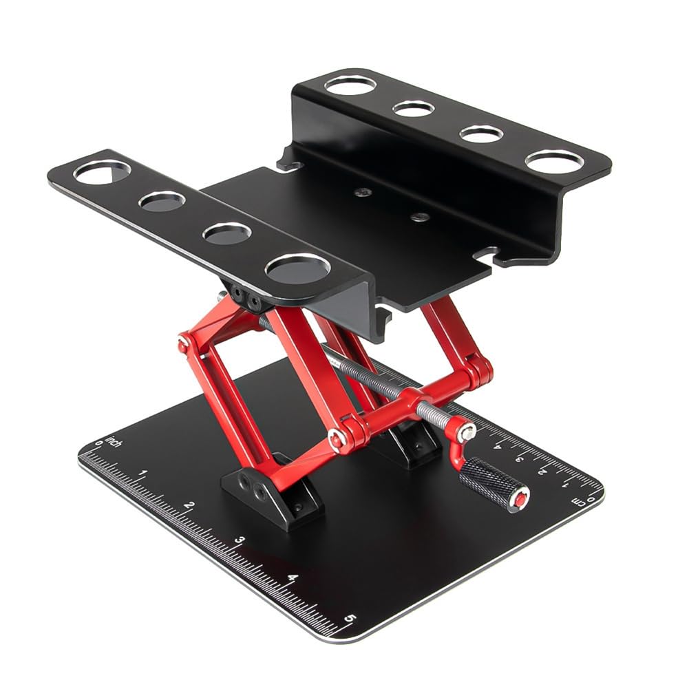 Support de réparation voiture RC plateforme assemblage réglable métal noir
