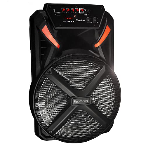 Caixa de Som Papão 600 Portátil Woofer 15 Pol Bluetooth com 18 Watts RMS - BOMBER
