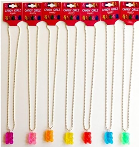 Gummy Bear Jewelry Candy Inspired Necklace-red