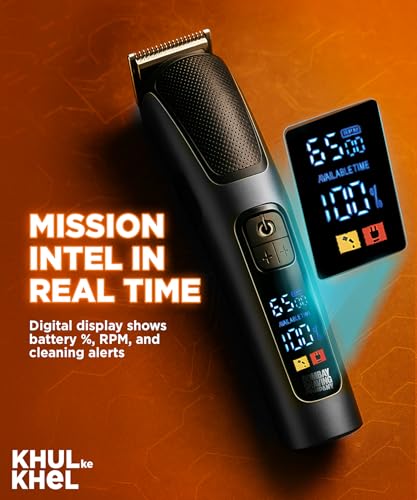 Image of Bombay Shaving Company 12 in 1 Full Body Trimmer for Man | Runs Nonstop for 300 Mins | 5 Attachments | Beard, Body, Nose, Hair | Type C | Gift for men | Rechargeable All In One Men Trimmer | Legend 365