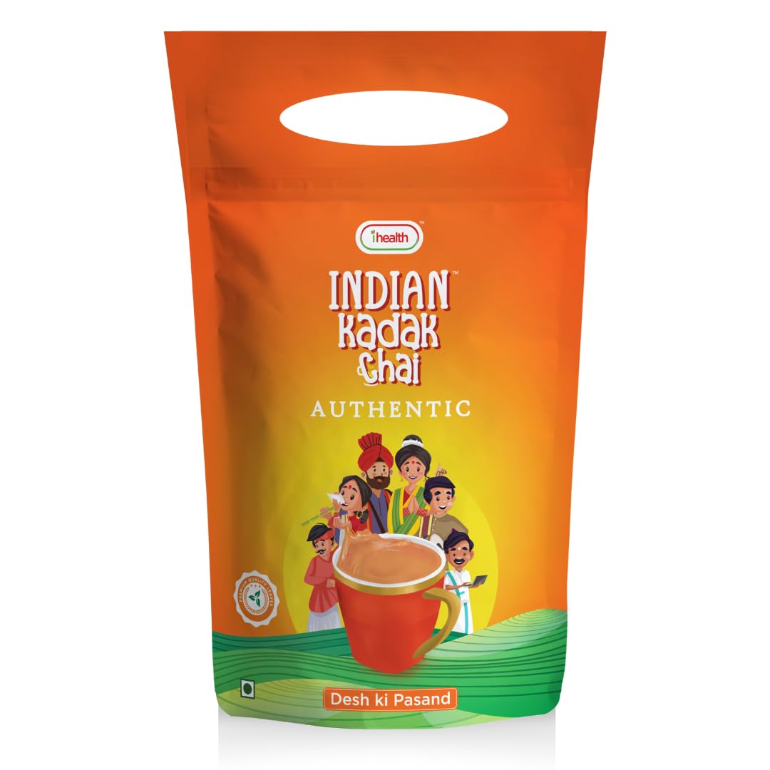 Indian Kadak Chai Assam Long Leaf Tea 1Kg | Strong and Bold Indian Flavor | Authentic Kadak Taste | Ideal for Milk Tea, Masala Chai and Family Use (Pack of 2)