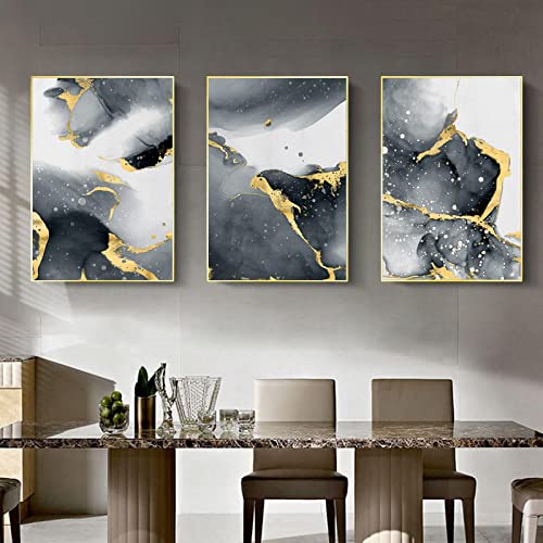 Impression affiches et gravures salon triptyque abstrait 20x30cm - 4