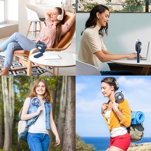 COMLIFE-Portable-Handheld-Misting-Fan-3000mAh-Rechargeable-Up-to-10h-Cooling-1h-Misting-Battery-Operated-Spray-for-Travel-Home-Office-Camping-Outdoors