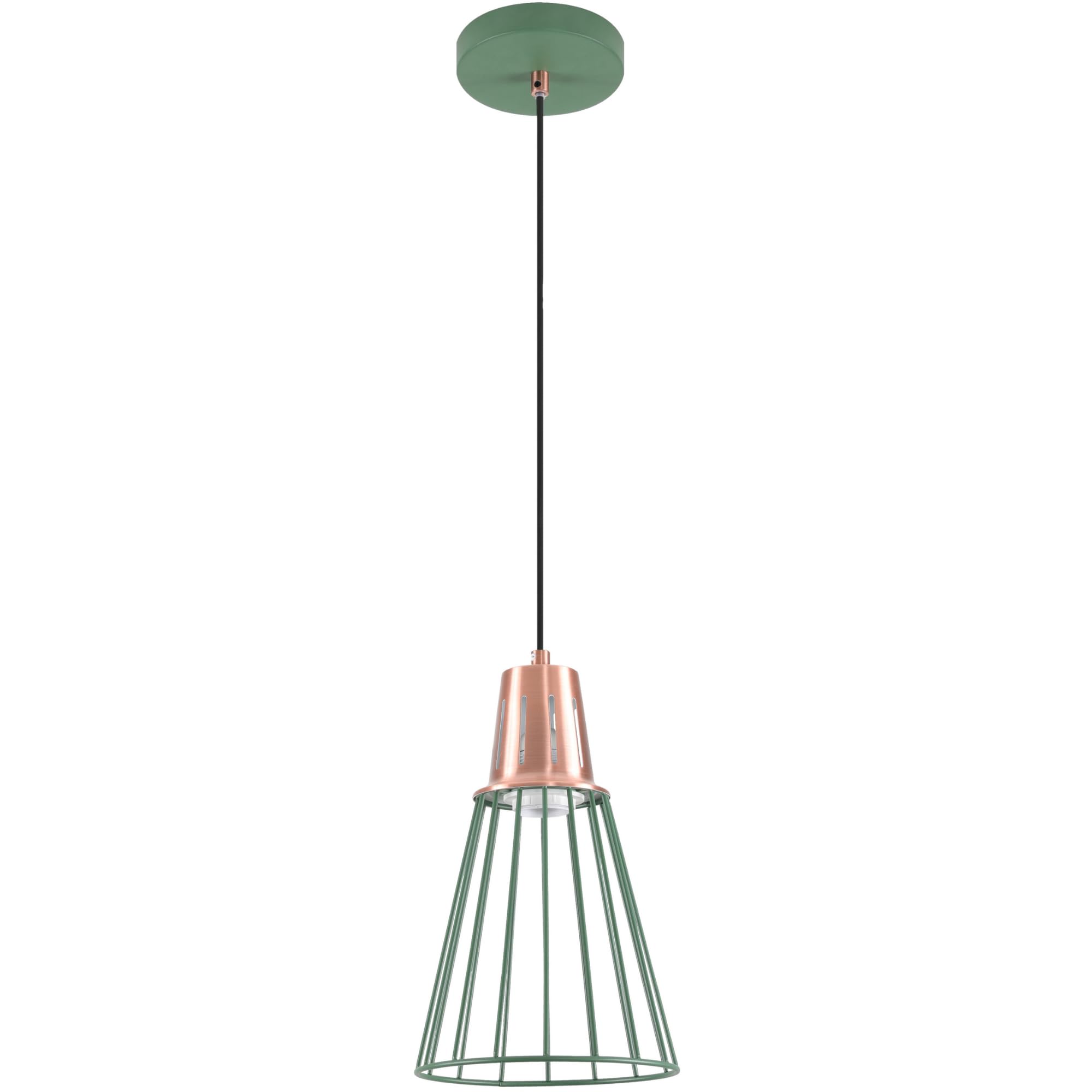 GTV Kaliope Ceiling Light, 8044, AC220-240V, 50/60Hz, 1*E27, max. 40W, IP20, Diameter 18 cm, Single Green