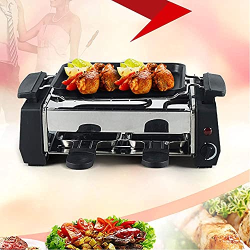 Familien-Elektrogrill Raclette-Grill Für 2 Bis 4 Personen Ohne Rauchgrill Raclette-Pfanne Bügeleisen 1000W -220V… – Bild 3