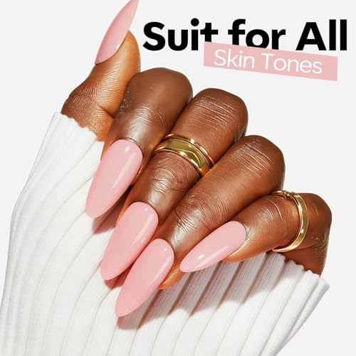 Image of modelones Pink Gel Nail Polish 15ML, Hema Free Summer Pastel Soak-Off UV Gel Polish - 28+Days Long-Lasting Nail Art DIY Manicure Kit Home Salon Women Gifts