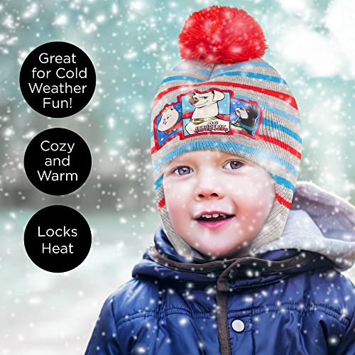 Dc Comics Boys Toddler Winter Hat And Mitten With Sherpa Lining, Super-Pets Beanie For Ages 2-4 #TOP6