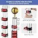 Yeshom 20ft Telescopic Flag Pole Kit with 3'x5' US American Flag & Ball Top Sleeve Set Aluminum Telescoping Flagpole Fly 2 Flags for Outdoor Tailgate Camper RV Tire Mount Inground Outside House