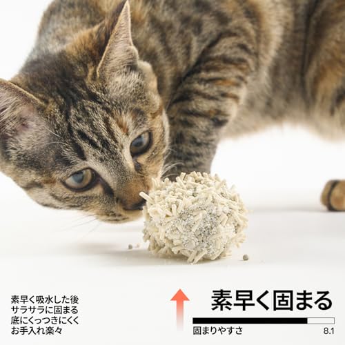 pidan 猫砂 おから 固まる ベントナイトとおから 混ぜる 脱臭 抗菌 真空パック 飛び散らない 天然素材 臭みから解放 (3.6kg×4袋) PD1604L7X4 の商品画像 3