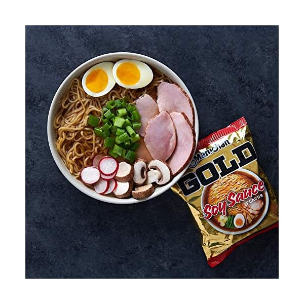 Maruchan Gold Soy Sauce Craft Ramen Noodles, 3.79 Oz, Pack of 5 NuNoodles