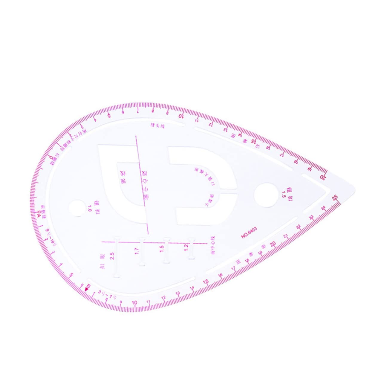 Sewing Measuring Rulers Tailor Clothing Curve Ruler Kit for Pattern Making Drafting with Clear Scale Flexible Drawing Tools