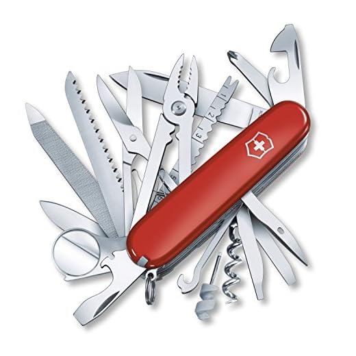 Victorinox Swiss Army Swiss Champ SOS Set Pocket Knife (Red)