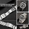 Spolife Stainless Steel Watch Band for Mens Women, Quick Release Stainless Steel Watch Straps 18mm 20mm 22mm #1