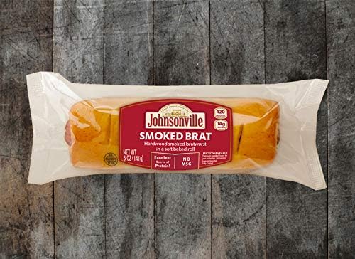 Johnsonville Smoked Bratwurst in Soft Baked Roll, 5 Ounce -- 24 per case.