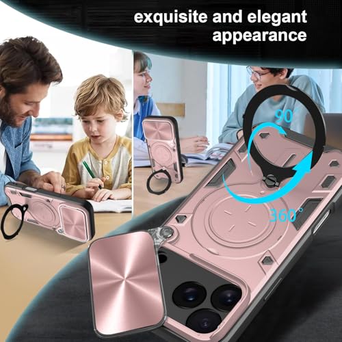 Coque iPhone 17 Pro antichoc avec anneau de support métallique - 5