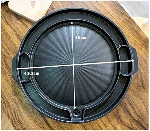 Queen Sense Korean Bbq Samgyeopsal Non-Stick All Powerful Stovetop Grill Pan - Drain Grease System - Image 5